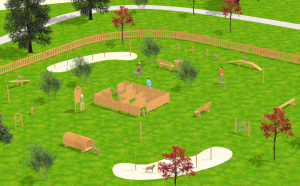 Parco giochi cane