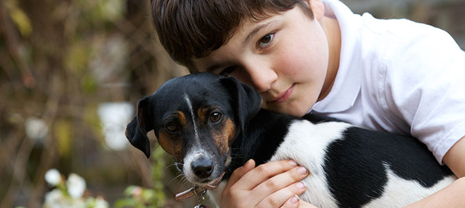 cane bambino autistico