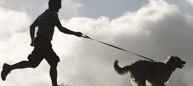 jogging con cane