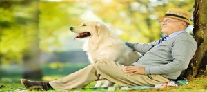 anziano e cane